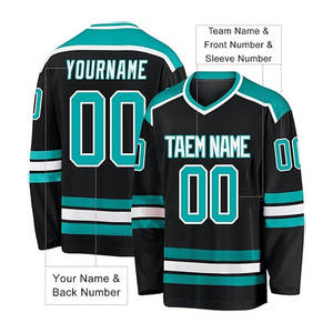 2026 Wholesale Sublimated Team Name Printed Team Uniform OEM Custom Team Ice Hockey Jerseys Polyester/Cotton Moisture-Wicking - Product Image 3