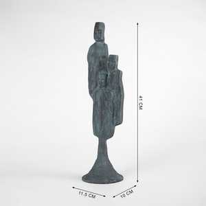 Aluminium Green Patina Handicraft Artistic Abstract Human <b>Figure</b> Sculpture Modern Design Home Decor Statue - Product Image 3