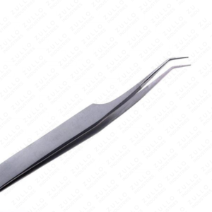 Zullo Professional 45 Degree Eyelash Extension Tweezers | Precision Isolation <b>Tool</b> | Stainless Steel Fiber Tip Perfect Grip - Product Image 3