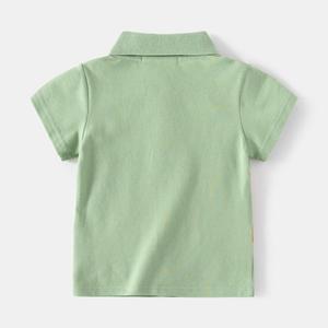 Polo à manches courtes pour enfants en coton tricoté de haute qualité (85 % coton), logo personnalisé, unisexe, décontracté, col rabattu, séchage rapide - Product Image 2