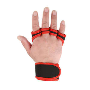 Nouveaux gants verts pour hommes, style moderne, pour la musculation, l'haltérophilie et le bodybuilding, avec poignets ajustables et demi-doigts. - Product Image 2