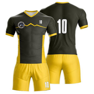 Ventes en gros de kits d'uniformes de football personnalisés, ensembles de maillots de football, shorts 100% polyester, impression par sublimation, vêtements d'équipe pour hommes, clubs, équipes - Product Image 2