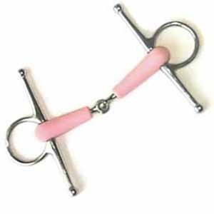 บิตม้าสแตนเลสแบบวงแหวนหลวม ปากสีชมพู ขนาด 12.5 ซม. - Product Image 2