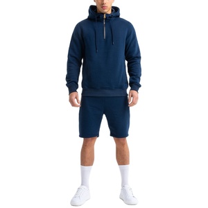 Fabricante personalizado Plain Blank Cotton Sports Half Zip Hoodie Chándal para hombres 2026 - Product Image 1