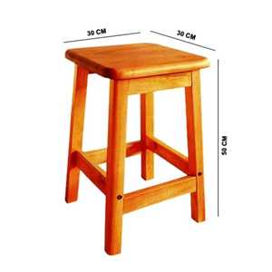 Set of 2 Wooden Low Stools Nesting <b>Small</b> Bench Coffee <b>Table</b> Set Solid Wood Footstool for Living Room Bedroom - Product Image 3