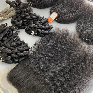Extensions de cheveux bouclés birmans en gros, 100 % cheveux humains vierges, fournisseur au Vietnam - Product Image 2