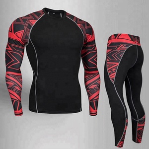 Nuevo Conjunto Deportivo PRO para Hombre, Ropa de Entrenamiento Ajustada, Elástica, de Secado Rápido, Manga Larga + Pantalones Largos - Product Image 3