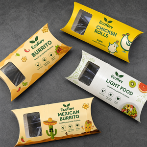 Custom Printed Logo Biodegradable Eco-Friendly <b>Disposable</b> Takeaway Food Burrito Shawarma Paper Packaging Wrap Box for Shawarma - Product Image 2