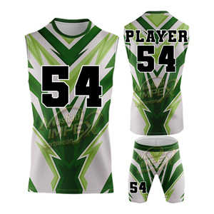 Ensemble de maillots de football américain 7 contre 7 de qualité supérieure, personnalisables, avec sublimation par compression - Product Image 4