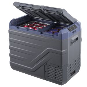 Refrigerador Portátil para Auto de 12/24V CC, 40L, Doble Zona, Congelador de -4 a 68F, Rango Ajustable, 100 Vatios, Nevera para Auto de 12 Voltios - Product Image 1