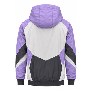 Windbreaker <b>Jacket</b> for <b>Men</b> <b>Lightweight</b> Outdoor Training Water Resistant Full Zip Hooded Sportswear Wholesale Sportswear Supplier - Product Image 2