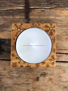 Portavelas de cerámica artística T-Light, soporte de luz de té decorativo hecho a mano para cena romántica e iluminación festiva - Product Image 3