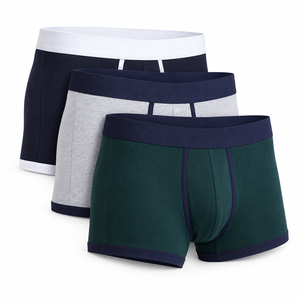 Calzoncillos bóxer de punto transpirables personalizados para hombre, de tiro medio, talla grande, estampados, cómodos, tipo tanga de tiro alto - Product Image 4