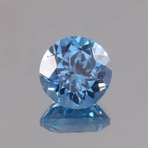 Pierre précieuse naturelle certifiée de qualité supérieure, bleu ciel aigue-marine, taille ronde, pour la fabrication de bijoux - Product Image 3