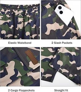 Pantalon cargo tactique pour homme, camouflage Bottomland, taille haute, imperméable, respirant, pour la randonnée, la gym, le travail - Product Image 4