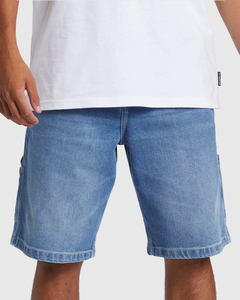 customize shorts Vintage Acid Denim Shorts for <b>Men</b> – Relaxed Loose Fit Streetwear Cutoff Shorts | Factory Wholesale - Product Image 5