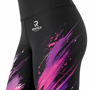 Leggings Deportivos Ecológicos para Mujer, de Secado Rápido, Transpirables, de Cintura Alta, Largos, con Diseño Personalizado por Sublimación - Product Image 4