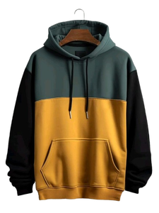 Venta al por mayor 100% sudaderas con capucha de algodón para los hombres de peso pesado de gran tamaño pulóver logotipo personalizado de impresión bordado sudaderas con capucha de lana de invierno - Product Image 6