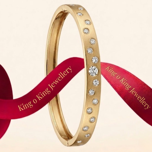 กำไลข้อมือทองคำแท้ 18k สีเหลืองทอง ประดับเพชรแท้ทรงกลมรูปเลข 8 ดีไซน์บางเฉียบ สำหรับผู้หญิง คุณภาพเยี่ยม จัดส่งรวดเร็ว - Product Image 1