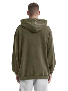 Fabricant en gros de sweats à capuche délavés à l'acide pour hommes, vêtements d'hiver, mode, personnalisation de votre propre marque, sweats à capuche décontractés unisexes - Product Image 4