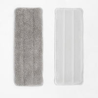 HOLAMOPA Tampons de rechange pour balai plat en microfibre à boucles épaisses, réutilisables, pour nettoyage humide et sec des sols en bois dur