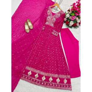 Vestido de Noche de Diseñador con Pent y Dupatta para Fiesta - Product Image 2