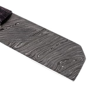 Cuchillos de carnicero de alta calidad con hoja afilada y ancha, mango de madera remachado y funda protectora de cuero para alimentos - Product Image 6