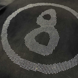 T-shirt personnalisé à strass pour homme, style streetwear, effet délavé, en coton épais – Meilleure vente - Product Image 4