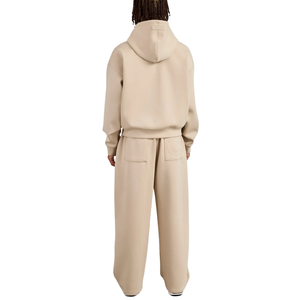Men's Casual Hooded Full <b>Zip</b> Hoodie with Wide Leg <b>Trousers</b> Two Piece Relaxed Tracksuit Drawstring Waist Long Sleeved Lounge Sets - Product Image 2