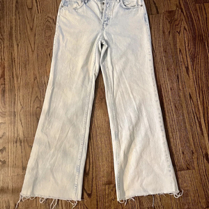 Mejor Oferta OEM Jeans Baggy de Pierna Recta de Cintura Alta con Logo Personalizado para Mujer, Ajuste Holgado, Diseño de Lazo Estilo High Street - Product Image 4
