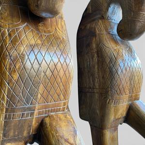 คอลเลกชันงานฝีมือที่ดีที่สุด ประติมากรรมสัตว์ทำมือ วาดด้วยมือ ไม้เนื้อแข็ง เป็นมิตรกับสิ่งแวดล้อม ทนทาน กันน้ำ แข็งแรง ศิลปะฮิมาลัยโบราณ - Product Image 5