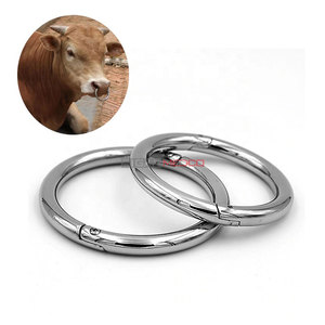 Custom Stainless Steel Bull <b>Nose</b> <b>Ring</b> with Diagnosis and Injection Function Veterinary Livestock Medical Tool Reusable Durable - Product Image 1