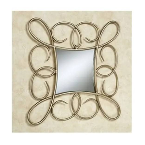 New Luxury Metal Aluminum Hanging Wall <b>Mirror</b> for Living Room Silver Matt Metal <b>Mirror</b> <b>Frame</b> at Cheap Price From Indian - Product Image 4