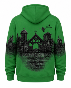 Sudadera con Capucha de Felpa de Algodón de Alta Calidad Personalizada, Sudadera con Capucha Estilo Gótico Urbano, Fábrica OEM - Product Image 2
