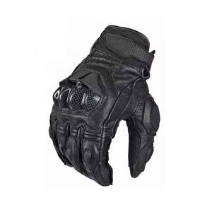 Guantes de Motocicleta de Cuero Transpirables y Ajustables con Protección Pyrotect, Cierre con Cordón, Pantalla Táctil y Resistencia a la Humedad - Product Image 1