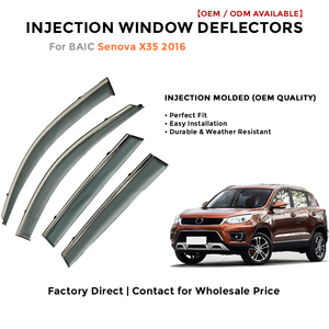 Deflector de Viento para BAIC Senova X35 2016, Protector Solar y de Lluvia, Visera para Ventana de Coche - Product Image 2