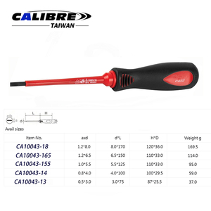 ไขควงไฟฟ้าหุ้มฉนวน TAIWAN CALIBRE 1000V รุ่น PH/SL - Product Image 3