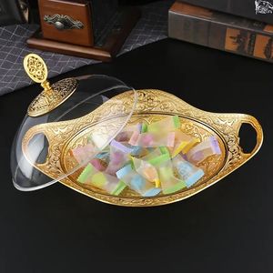 ถาดเสิร์ฟลายพระจันทร์และดวงดาว ชุดถาดอาหารสำหรับรอมฎอน ถาดของขวัญวันอีด ถาดใส่ขนมอินทผลัมพร้อมฝาปิด ถาดใส่ผลไม้อบแห้งพร้อมฝาปิด ชุดชามเสิร์ฟพร้อมฐาน - Product Image 5