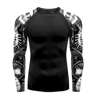 Custom Logo Lightweight Long Sleeve Seamless <b>Compression</b> <b>Shirt</b> Comfortable Gym Fitness Bodybuilding Regular Fit <b>Shirts</b> - Product Image 1