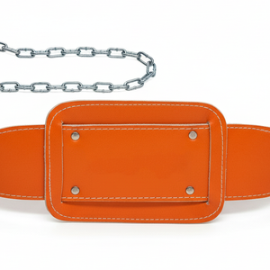 Ceintures de musculation en cuir PU pour dips avec chaîne, soutien lombaire avec chaîne en acier pour dips - Product Image 4