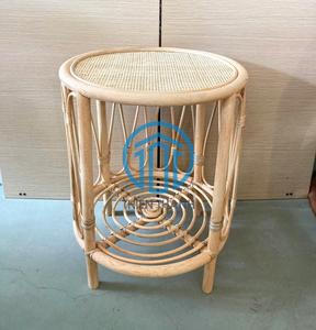 Table d'appoint en osier fait main, table d'appoint en rotin pour salon et décoration intérieure - Product Image 5