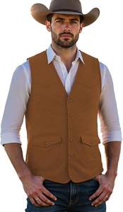 Chaleco de Cuero Vaquero para Hombre de Alta Calidad, Diseño Moderno, Personalizado, Cómodo y Transpirable, Venta al Por Mayor - Product Image 2