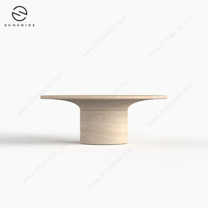 ชุดโต๊ะกาแฟหินกลางแจ้งสไตล์มินิมอล เฟอร์นิเจอร์สวนที่ทนทาน - Product Image 2