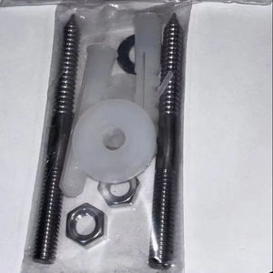 Dhananjay Polymers Ss Rack Bolt for Wash Basin Zinc Plated Mild Steel 16mm Cross Head Three Set 1 Year Warranty Low Pressure - Product Image 2