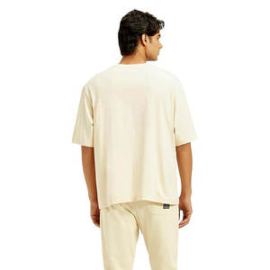 เสื้อยืดคอกลมสีพื้นแบบหนา 300 กรัม คุณภาพสูง ขายส่ง ทรงหลวม สไตล์ลำลอง แฟชั่นแบรนด์ดัง ผลิตจากโพลีเอสเตอร์ สำหรับผู้ชาย - Product Image 4