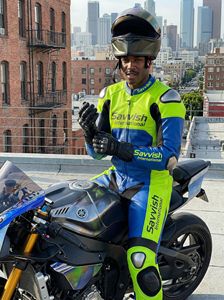 Traje de Motocicleta de Cuero de una Pieza, Antideslizante y Resistente al Desgaste, Traje de Carreras para Hombre, Conjuntos de Motociclismo y Automovilismo, Ropa Deportiva - Product Image 5