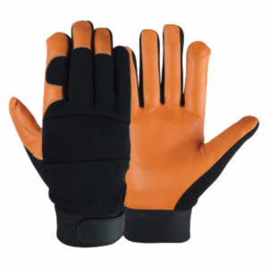 Guantes Mecánicos de Cuero de Vaca de Grano Grueso con Puño de Neopreno de 11 oz, Resistentes al Calor, Chispas y Cortes, Antiestáticos, Protección para las Manos - Product Image 2