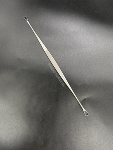 Curette utérine Blake en acier inoxydable, instrument gynécologique à double extrémité |   Curette à boucle fine et à pointe émoussée 27 cm avec petite boucle - Product Image 6