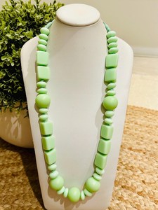 Collier ras du cou traditionnel en résine bleu ciel avec grosses perles, fait main, bijoux fantaisie pour femme, artisanat moghol, CWG-43, moulage, mariage - Product Image 3