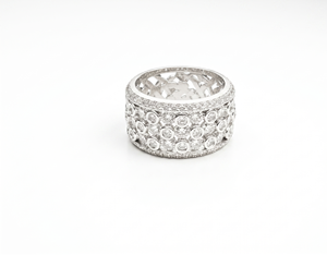 Round <b>Diamond</b> <b>Ring</b> for Women Natural <b>Diamonds</b> 18KT Gold Plated Classic Fine Jewelry for Women - Product Image 1